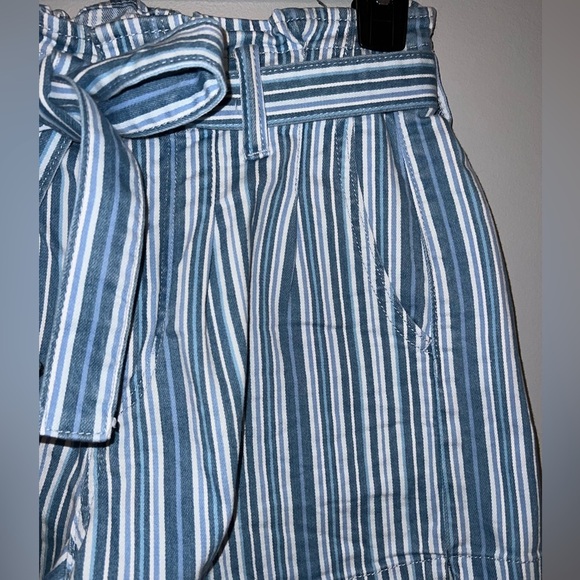American Eagle Striped Paperbag Shorts - Picture 6 of 9
